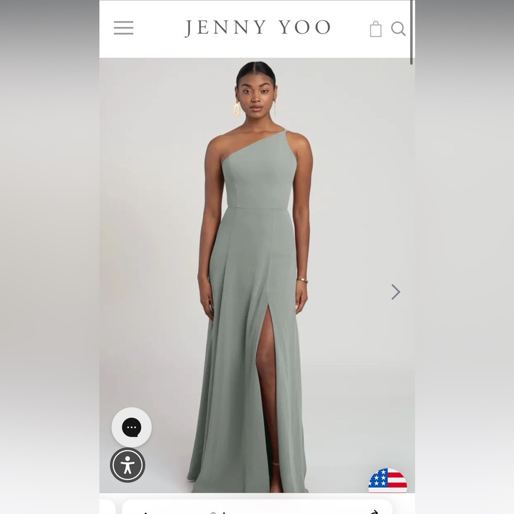 Jenny Yoo Kora dress in Moss, size 4